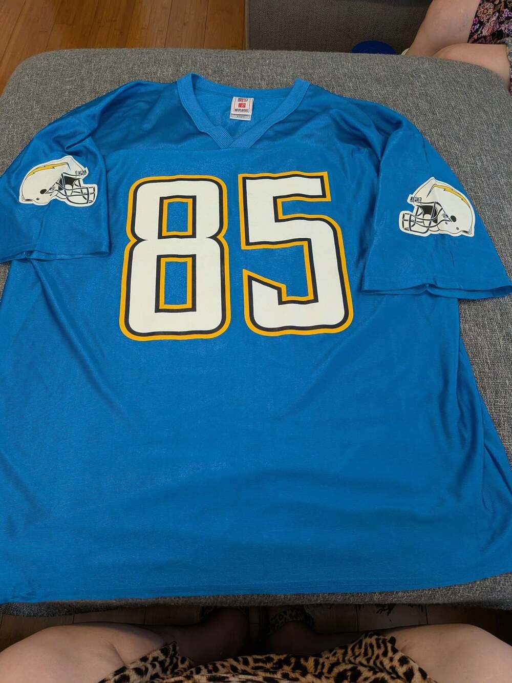 NFL Team Apparel Antonio Gates Chargers Jersey Size XL Blue 85